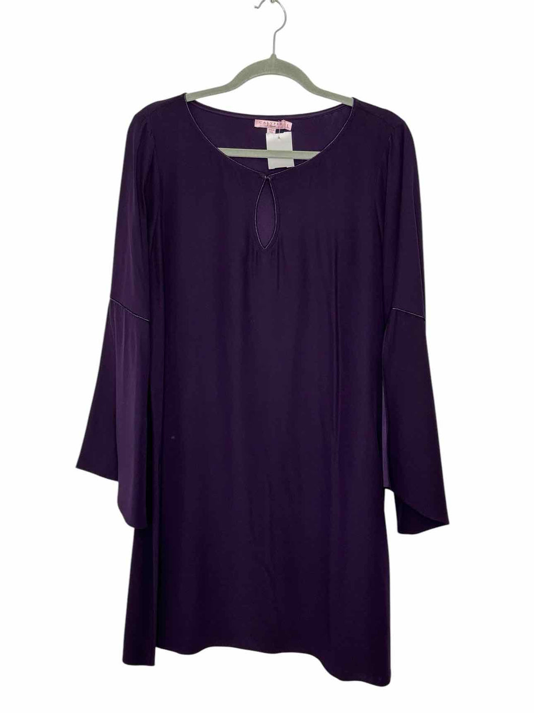 Calypso Size Large Eggplant Pre-Owned Dress- Ladies