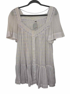Free People Size X- Small Lavender Print Pre-Owned Dress- Ladies