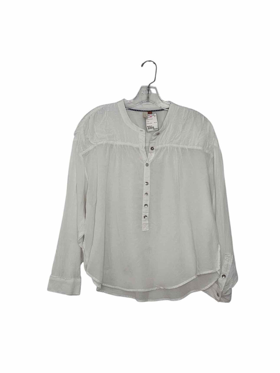 Pilcro Size Medium White Pre-Owned Shirt- Ladies