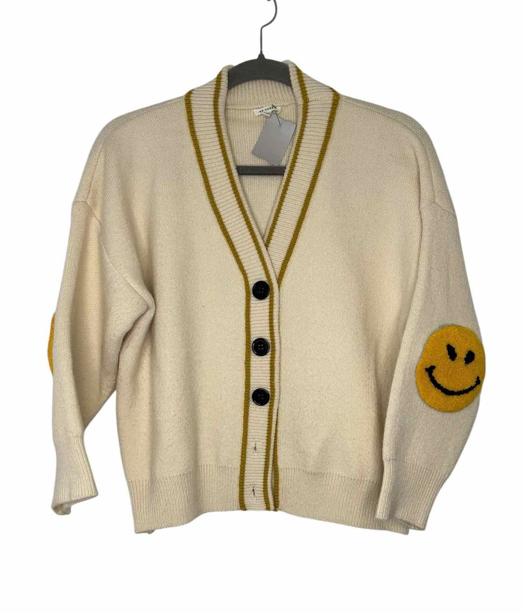 En Creme Size M/L Ivory Pre-Owned Sweater- Ladies