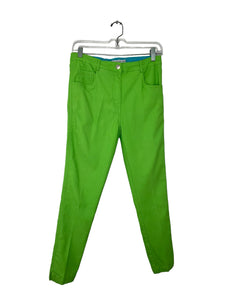 Gretchen Scott Size Medium Lime Green Jeans- Ladies