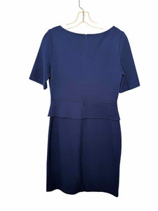 St John Size 6 Navy Pre-Owned Dress- Ladies