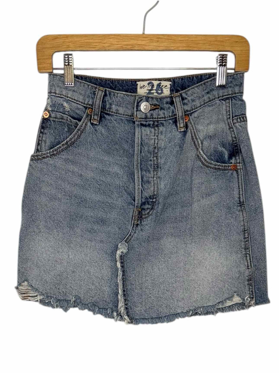 Free People Size 26 Denim Pre-Owned Skirt- Ladies