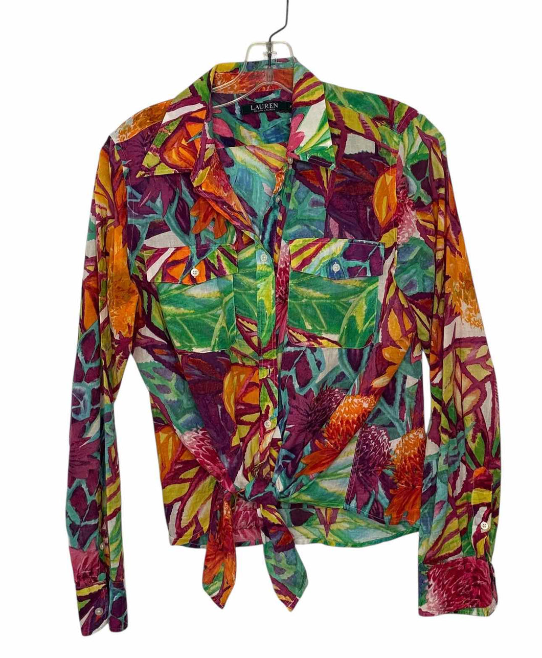 Lauren Size Medium Multi Pre-Owned Shirt- Ladies