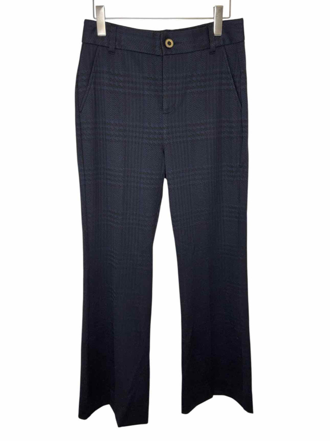 Cabi Size 6 Blue Plaid Pre-Owned Pants- Ladies