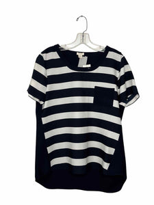 J Crew Size Medium Navy Stripe New w/ Tags Top- Ladies