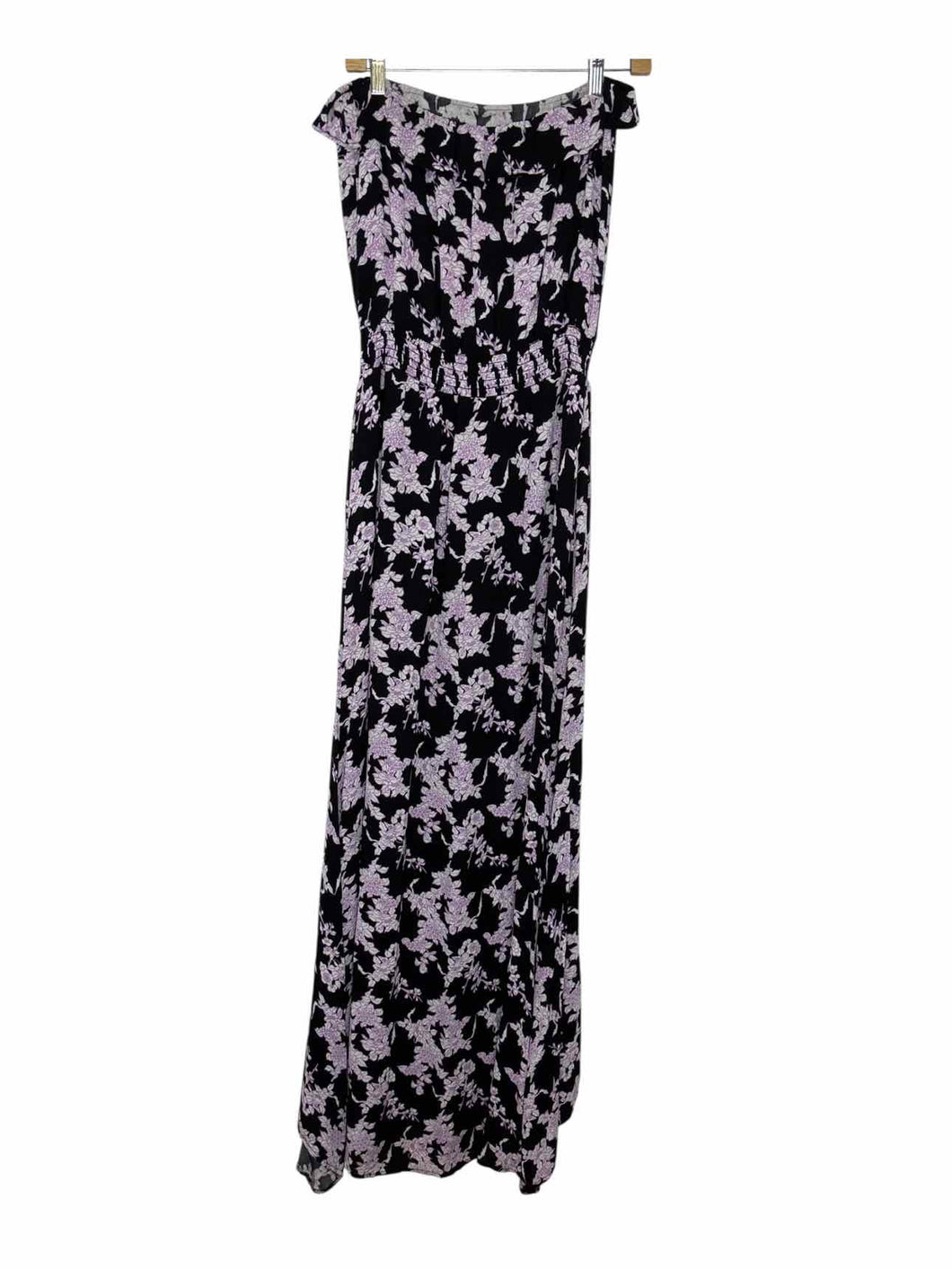 Size Medium Black Print Pre-Owned Dress- Ladies