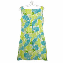 Load image into Gallery viewer, Lilly Pulitzer Size 10 Turquoise Print Pre-Owned Dress- Ladies

