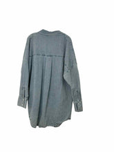 Load image into Gallery viewer, Bumpsuit Size M Denim Pre-Owned Maternity
