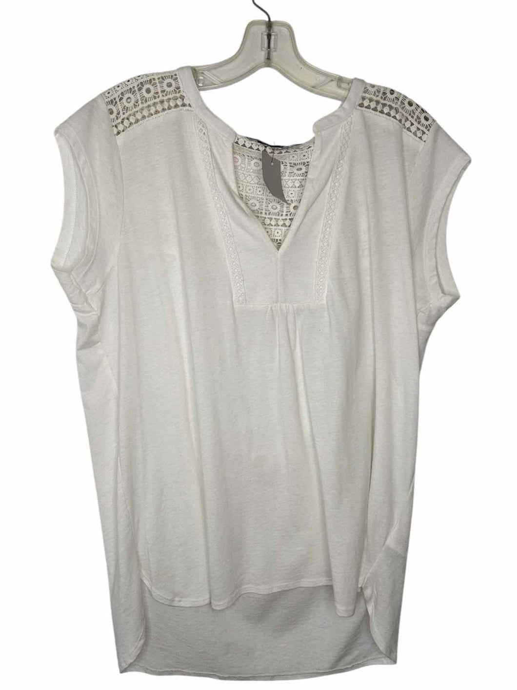 Prana Size X-Large White Pre-Owned Top- Ladies