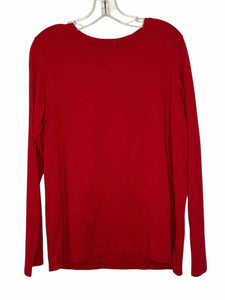 Lands End Size Medium Red Pre-Owned T-Shirt- Ladies