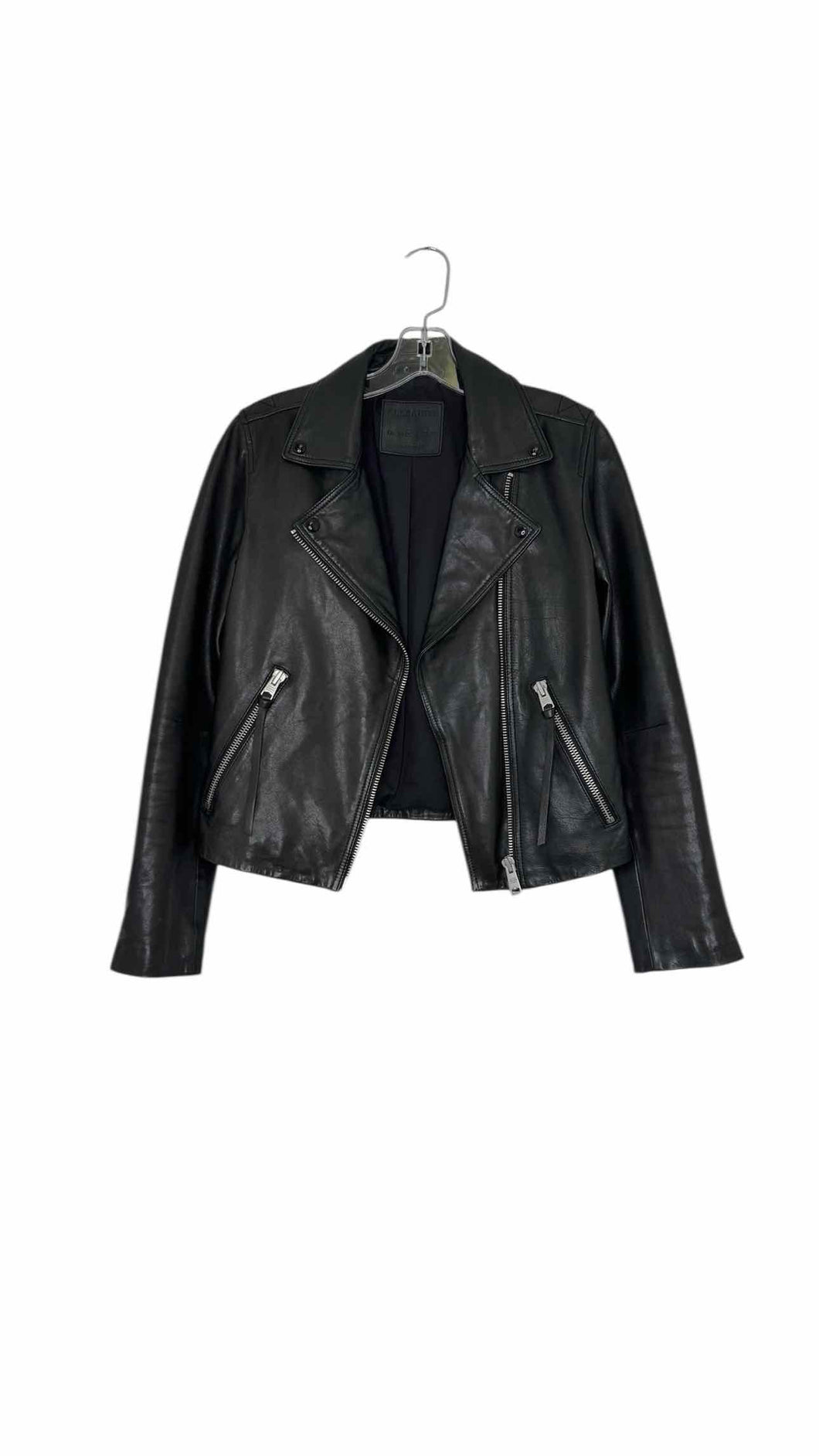 All Saints Co. Size 6 Black Pre-Owned Jacket- Ladies