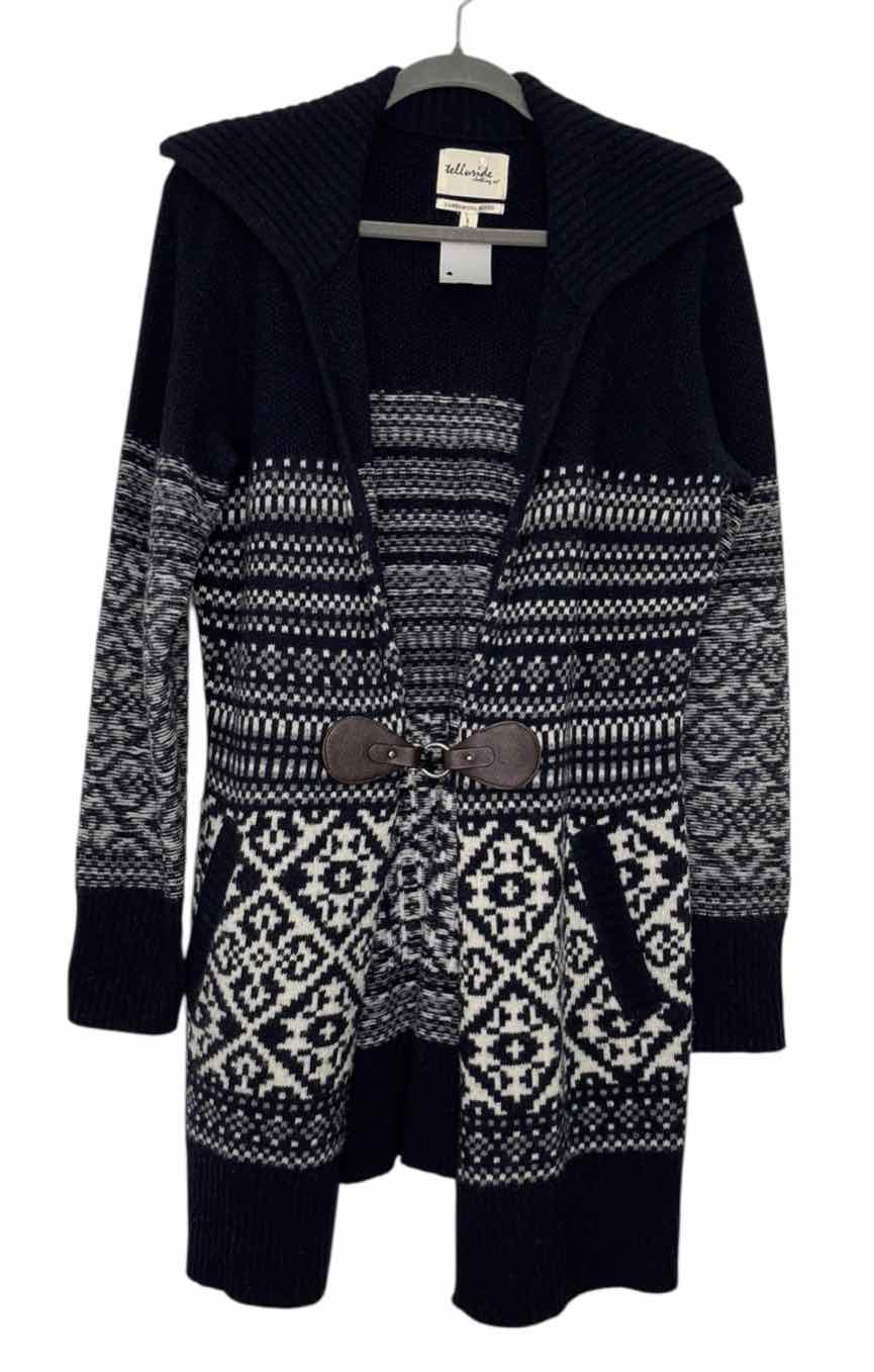 Telluride Clothing Co Size Large Navy Pre-Owned Sweater- Ladies