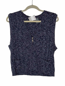 Liz Claiborne Size Medium Blue Pre-Owned Vest- Ladies