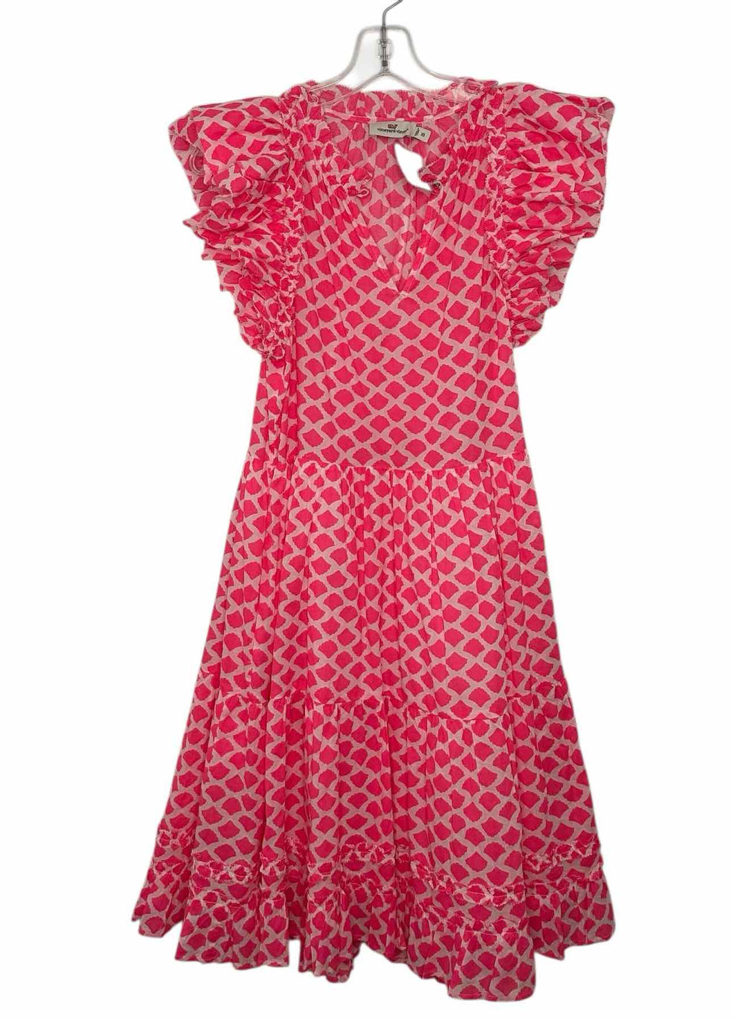 Vineyard Vines Size X- Small Hot Pink Pre-Owned Dress- Ladies