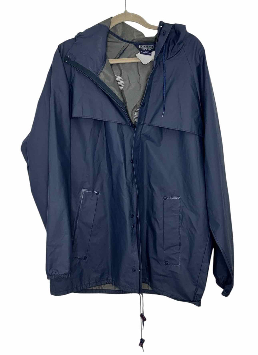 Lands End Size L Navy Pre-Owned Jacket- Mens