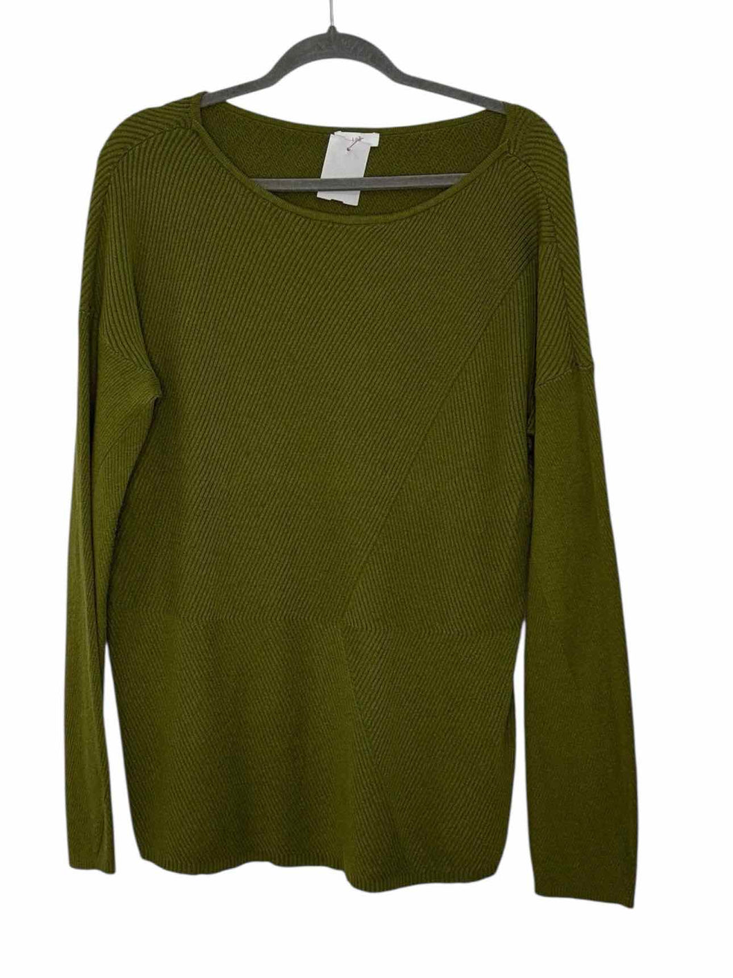 J Jill Size Large Green Pre-Owned Sweater- Ladies