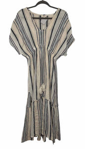 Elan Size Large Ivory Print Pre-Owned Dress- Ladies