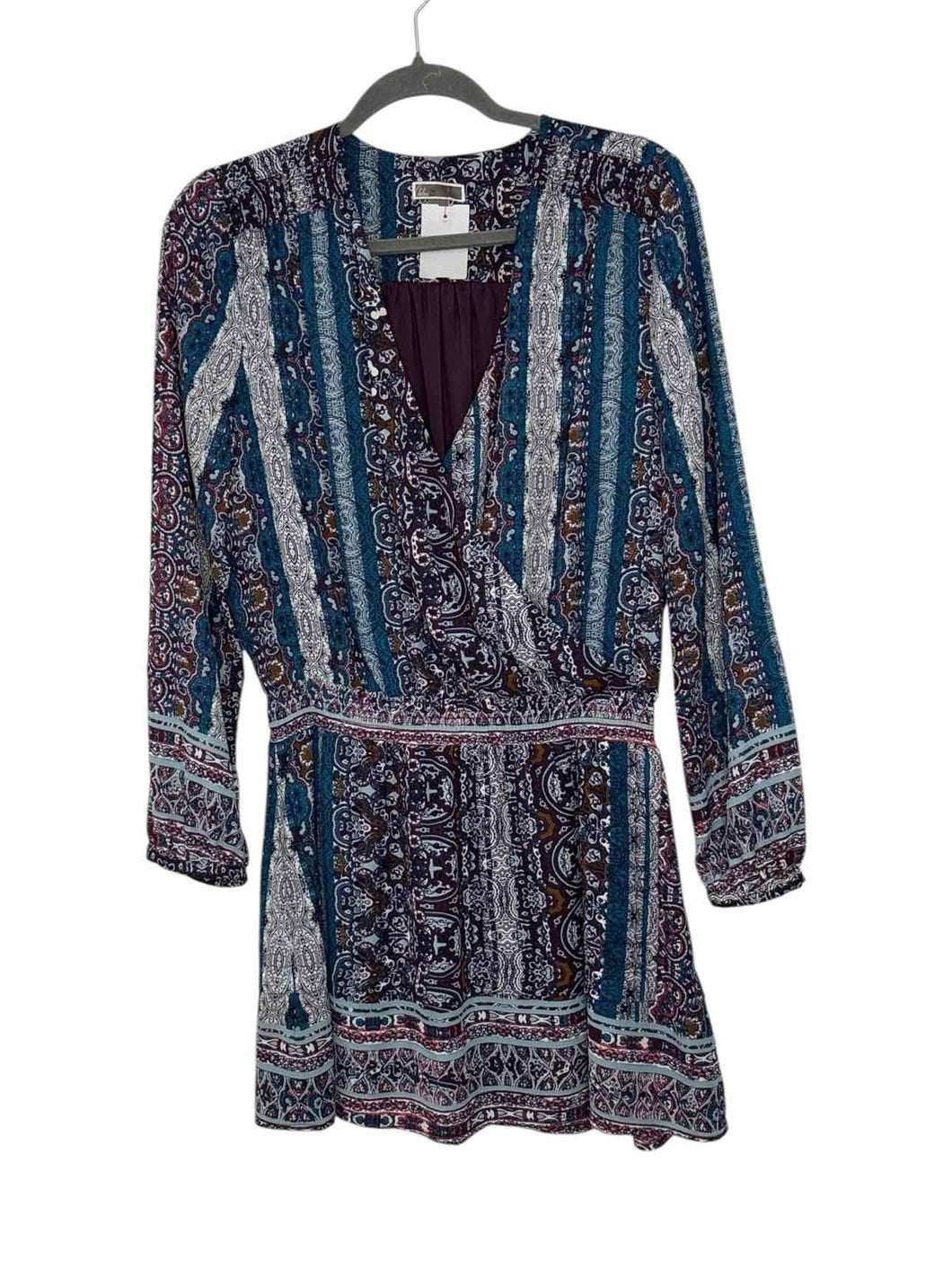 Chelsea 28 Size Small Blue Print Pre-Owned Dress- Ladies