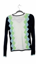 Load image into Gallery viewer, Burberry Size Medium Wht/Nav Pre-Owned Sweater- Ladies
