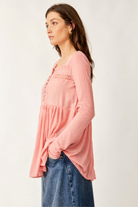 Free People Size X- Small Coral Tank Top- Ladies