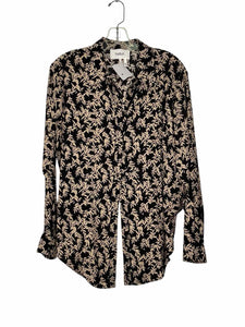 ba&sh Size Small Black Print Pre-Owned Shirt- Ladies