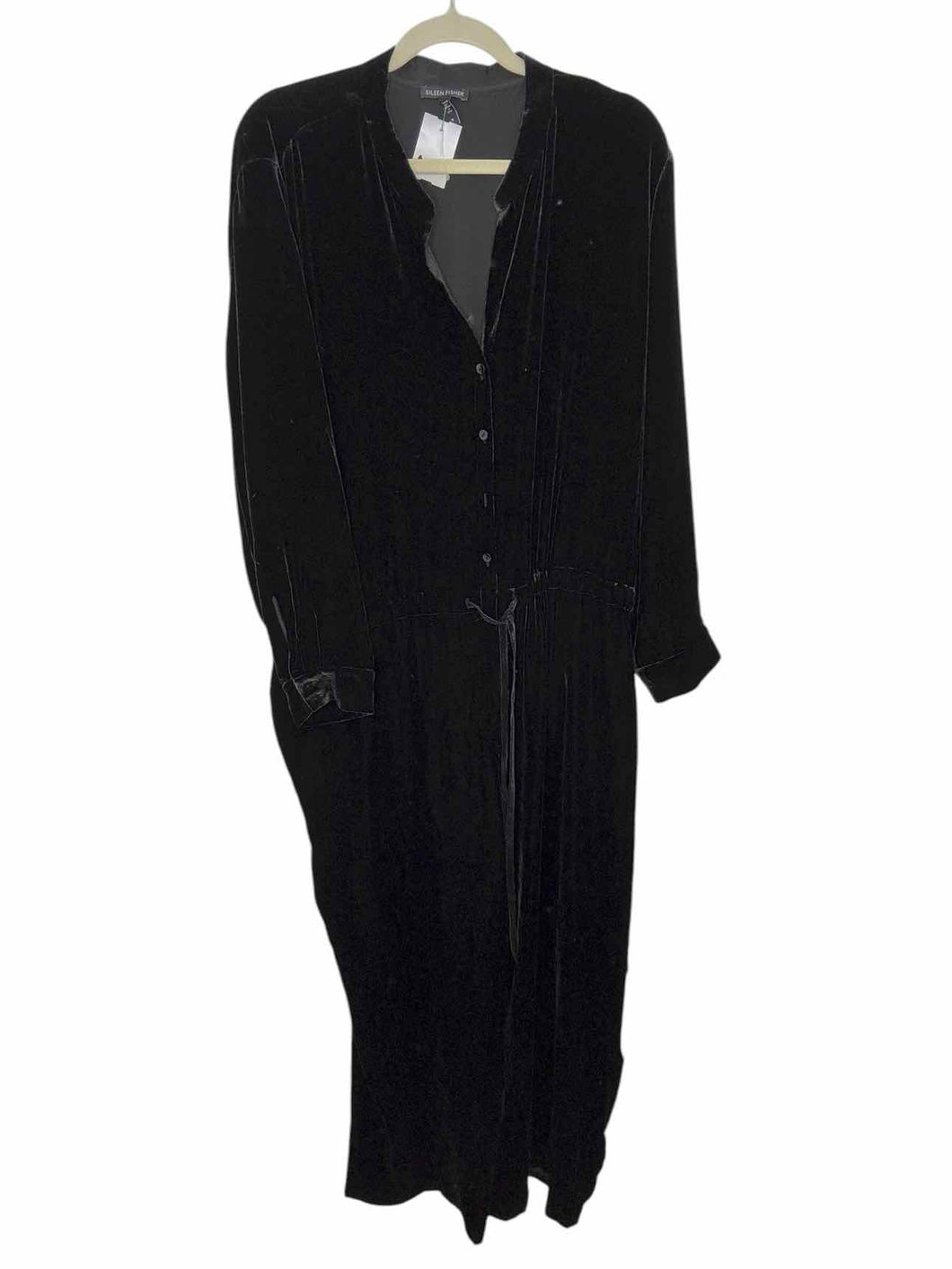 Eileen Fisher Size 1X Black Pre-Owned Jumpsuit- Ladies