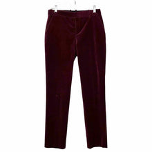 Load image into Gallery viewer, Theory Size 6 Burgundy Pre-Owned Pants- Ladies

