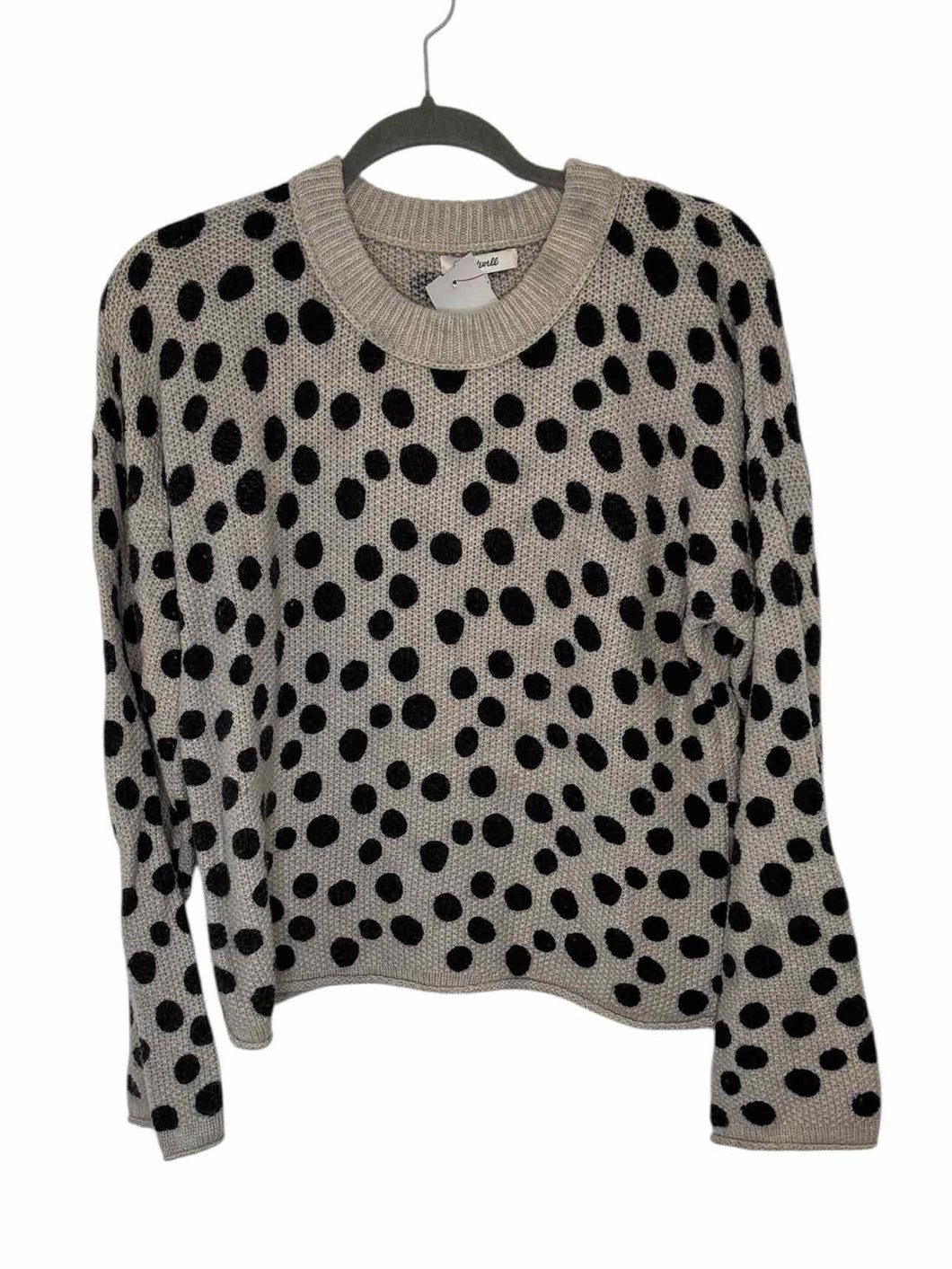 Madewell Size X- Small Grey Print Pre-Owned Sweater- Ladies
