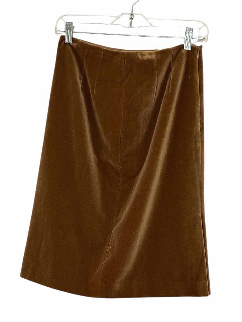 Teri Jon Size 6 Tan Pre-Owned Skirt- Ladies