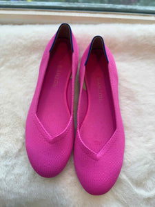 Rothy's Size 9 Hot Pink Flats Footwear- NWOB Shoes- Ladies