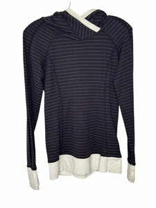 Lululemon Size 4 Black Stripe Pre-Owned Pullover- Ladies