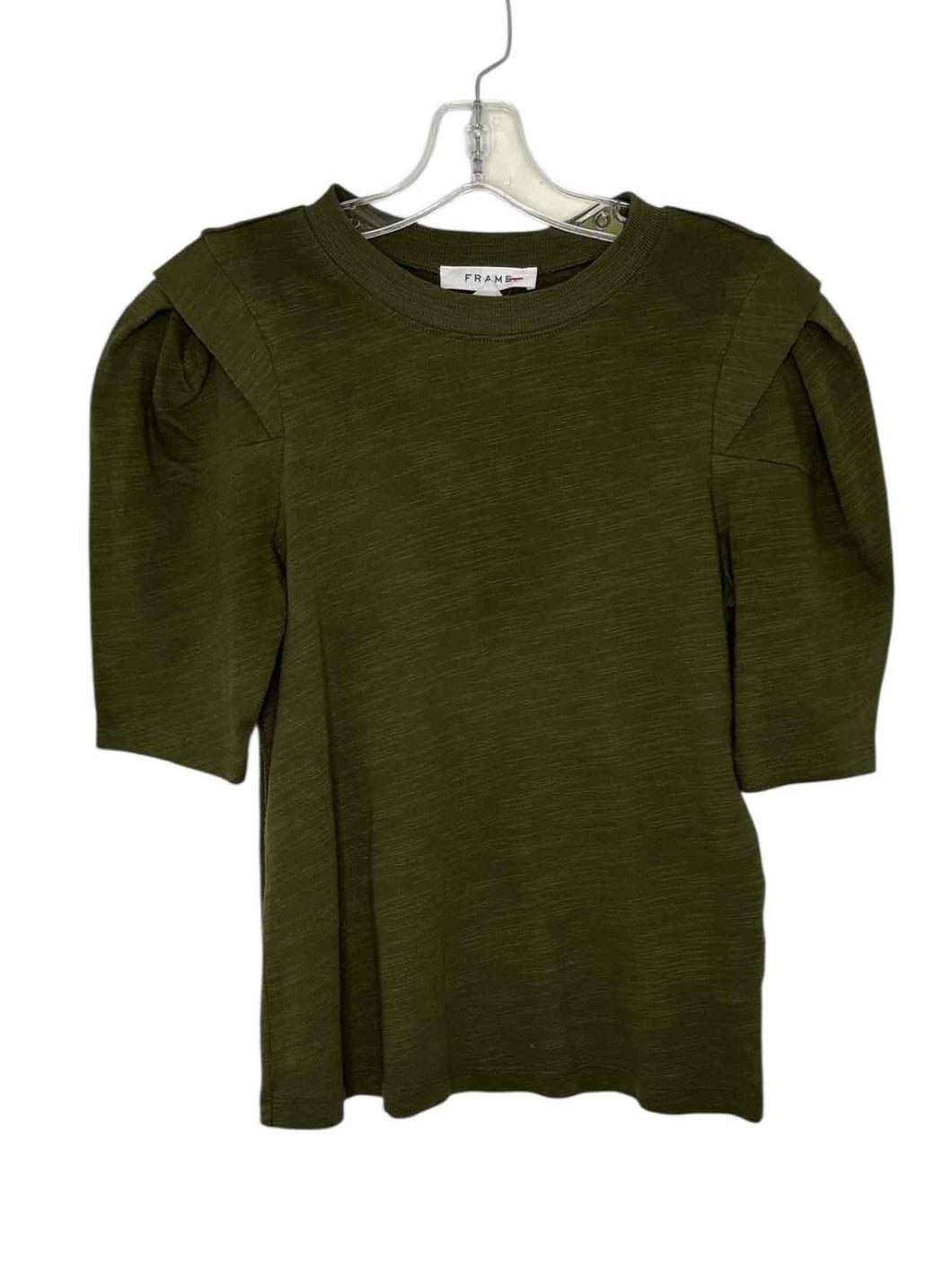Frame Size X- Small Army Green Pre-Owned Top- Ladies