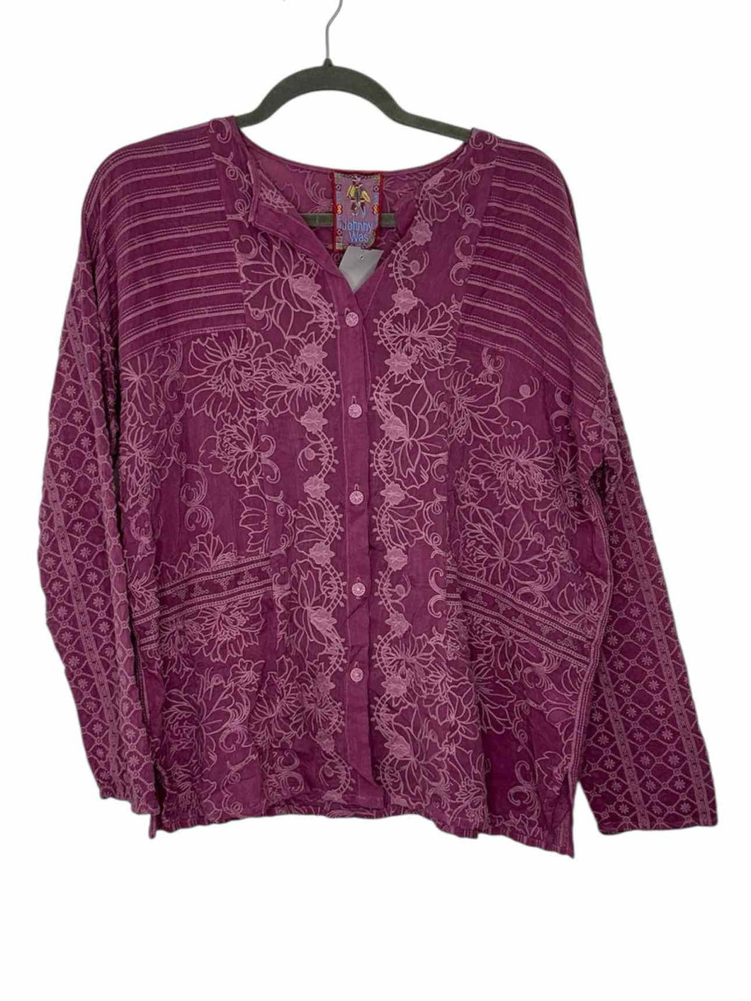 Johnny Was Size X- Small Purple Pre-Owned Blouse- Ladies