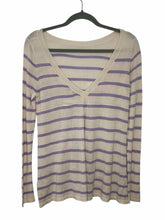 Load image into Gallery viewer, Cortland Park Size X- Small Cream Stripe New w/ Tags Sweater- Ladies
