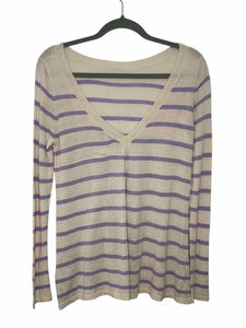 Cortland Park Size X- Small Cream Stripe New w/ Tags Sweater- Ladies