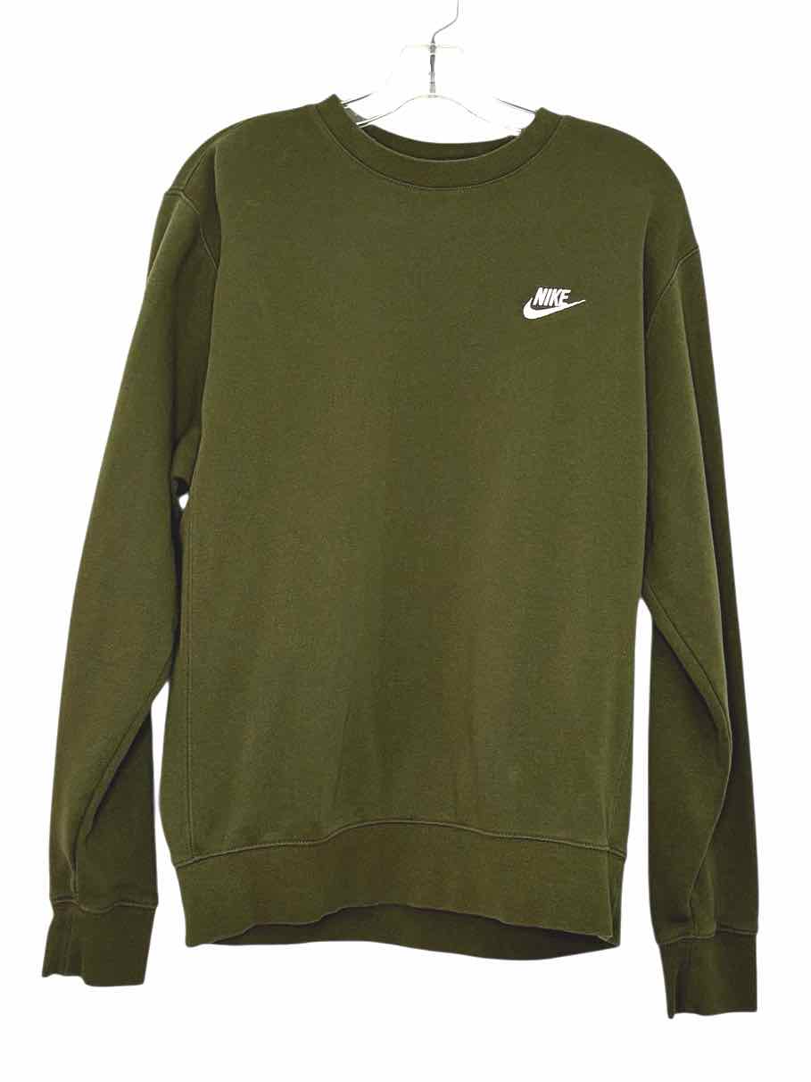 Nike Size Small Olive Pre-Owned Sweatshirt- Ladies