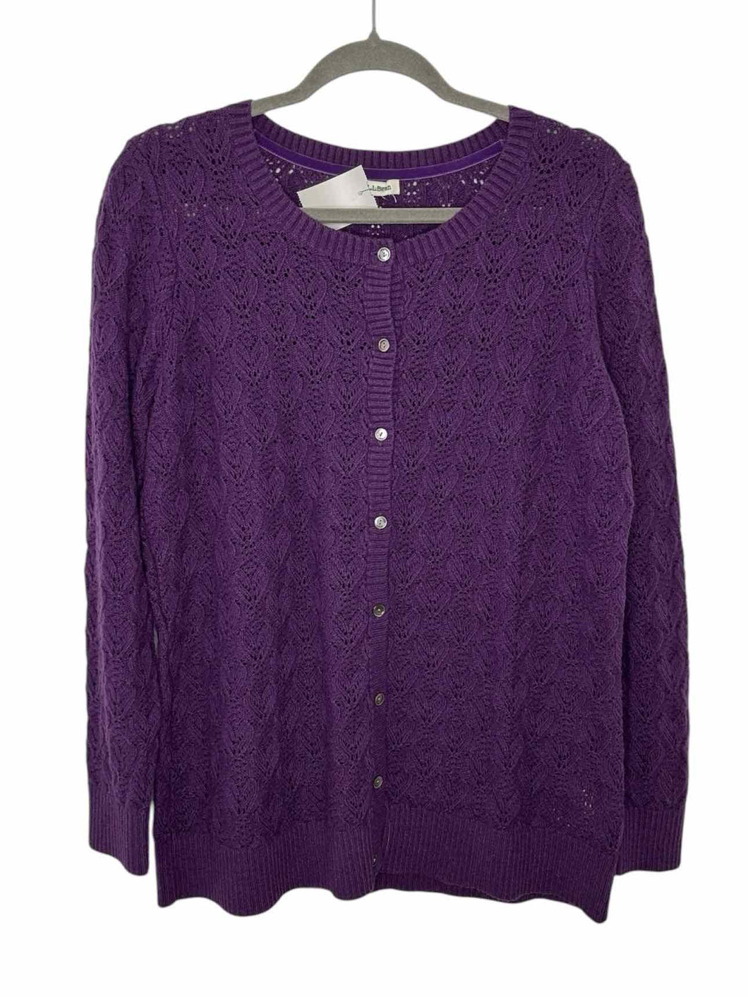 LL Bean Size Large Purple Pre-Owned Sweater- Ladies