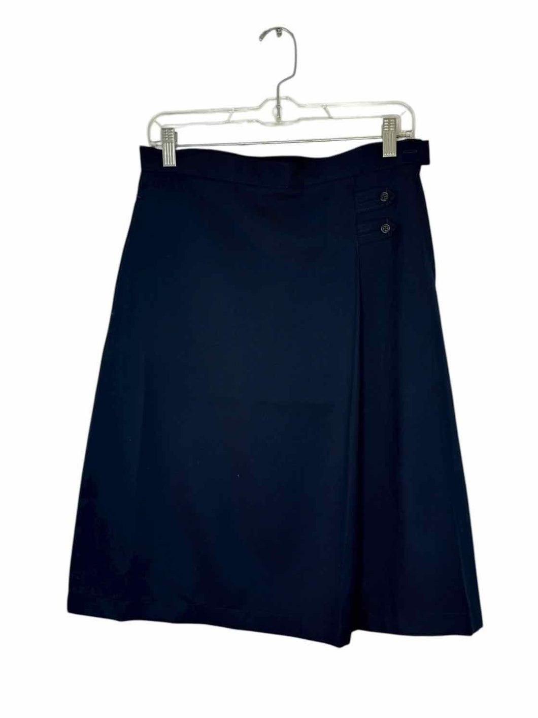 Lands End Size 2 Navy Pre-Owned Skirt- Ladies