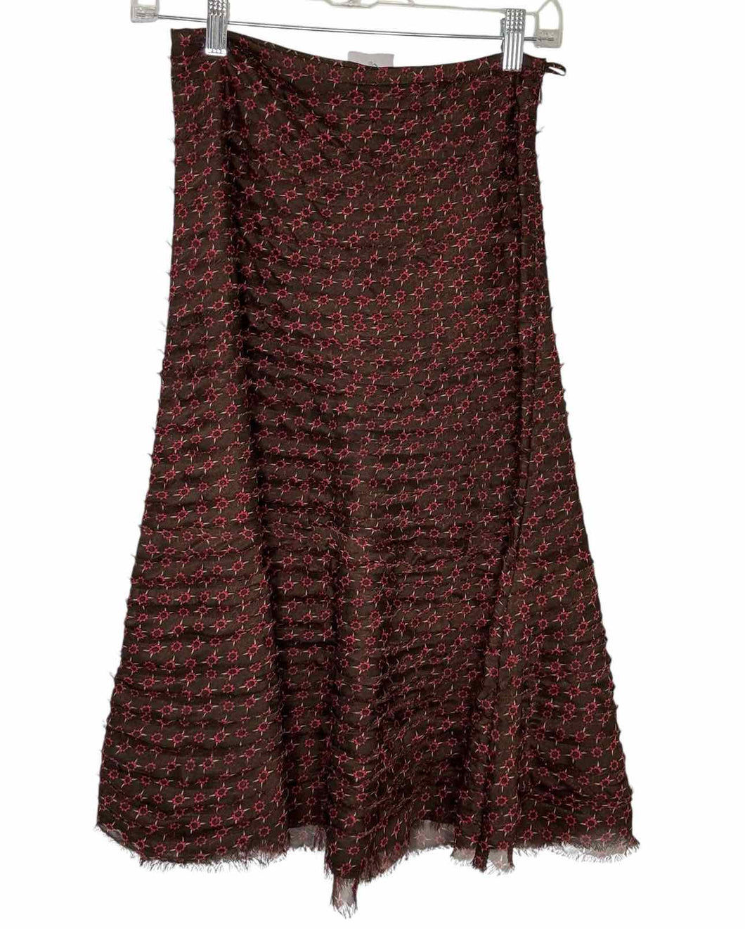 Size Small Brown Print Pre-Owned Skirt- Ladies