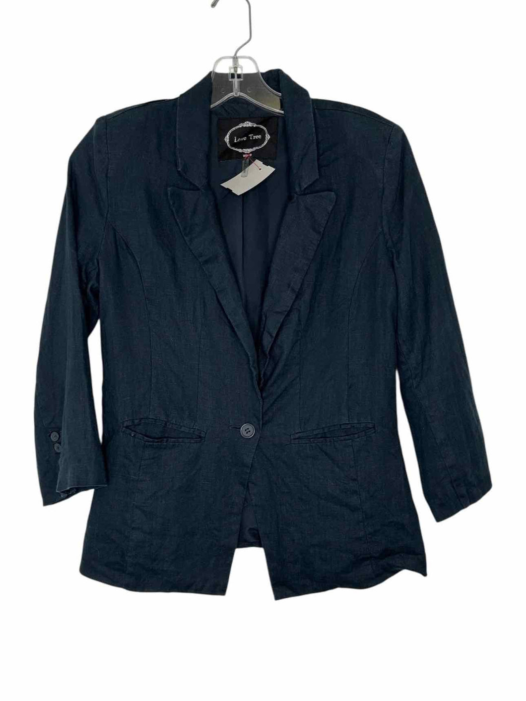 Love Tree Size Small Teal Pre-Owned Blazer/Indoor Jacket- Ladies