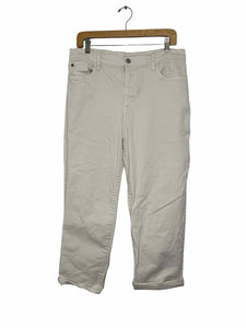 Hudson Size 33 Cream Pre-Owned Jeans- Ladies