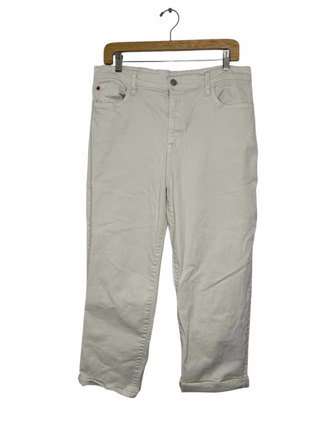 Hudson Size 33 Cream Pre-Owned Jeans- Ladies