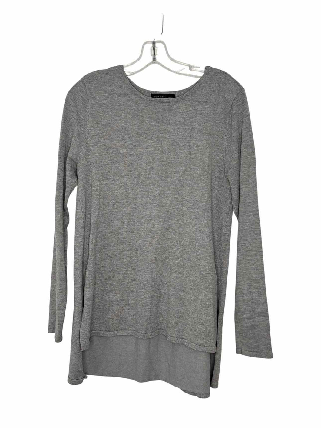 Joan Vass Size Medium Grey Pre-Owned Sweater- Ladies