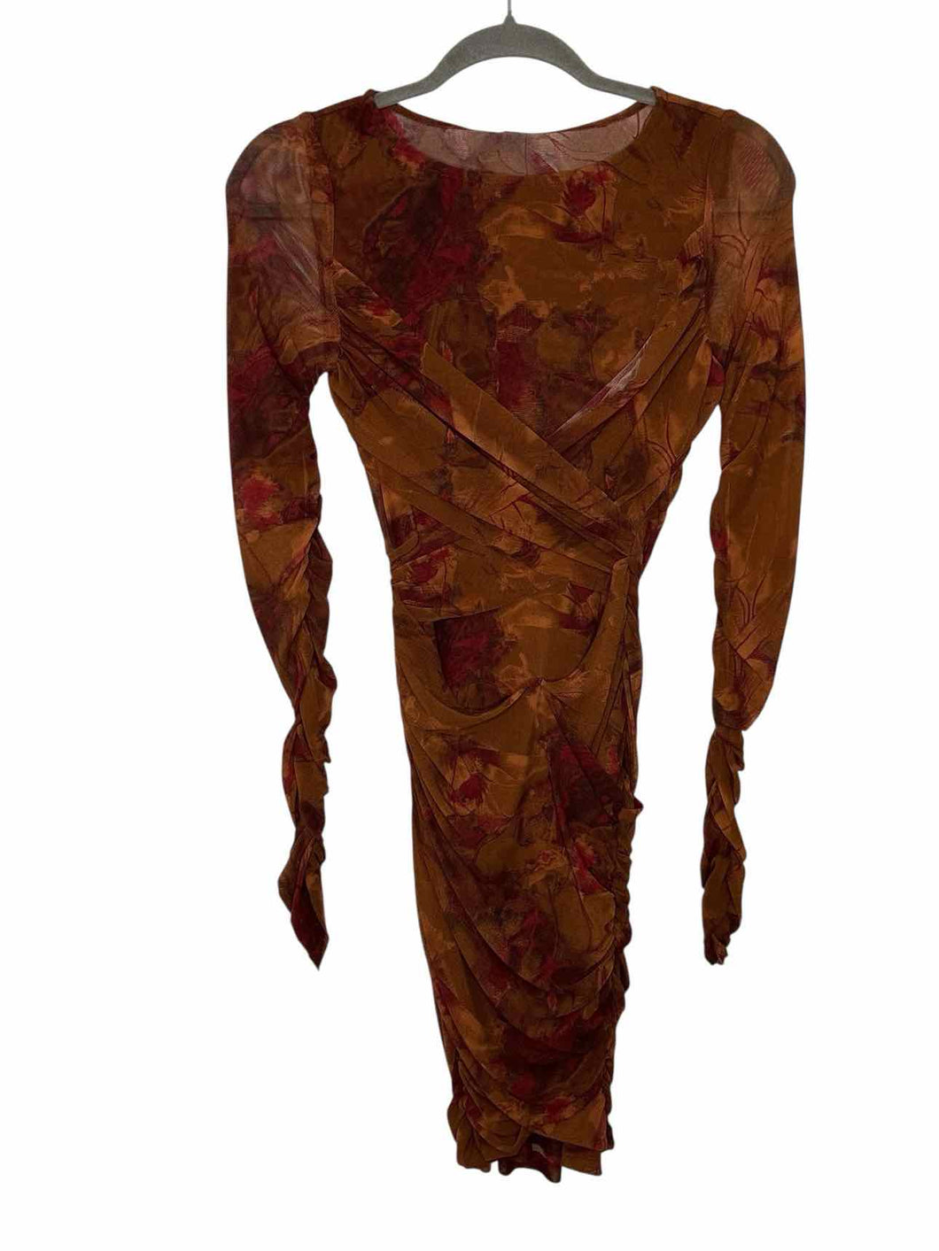 Free People Size X- Small Brown Print New w/ Tags Dress- Ladies