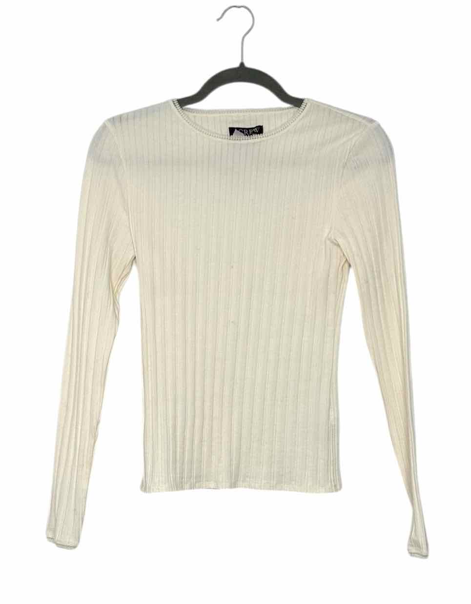 J Crew Size Small Ivory Pre-Owned Top- Ladies
