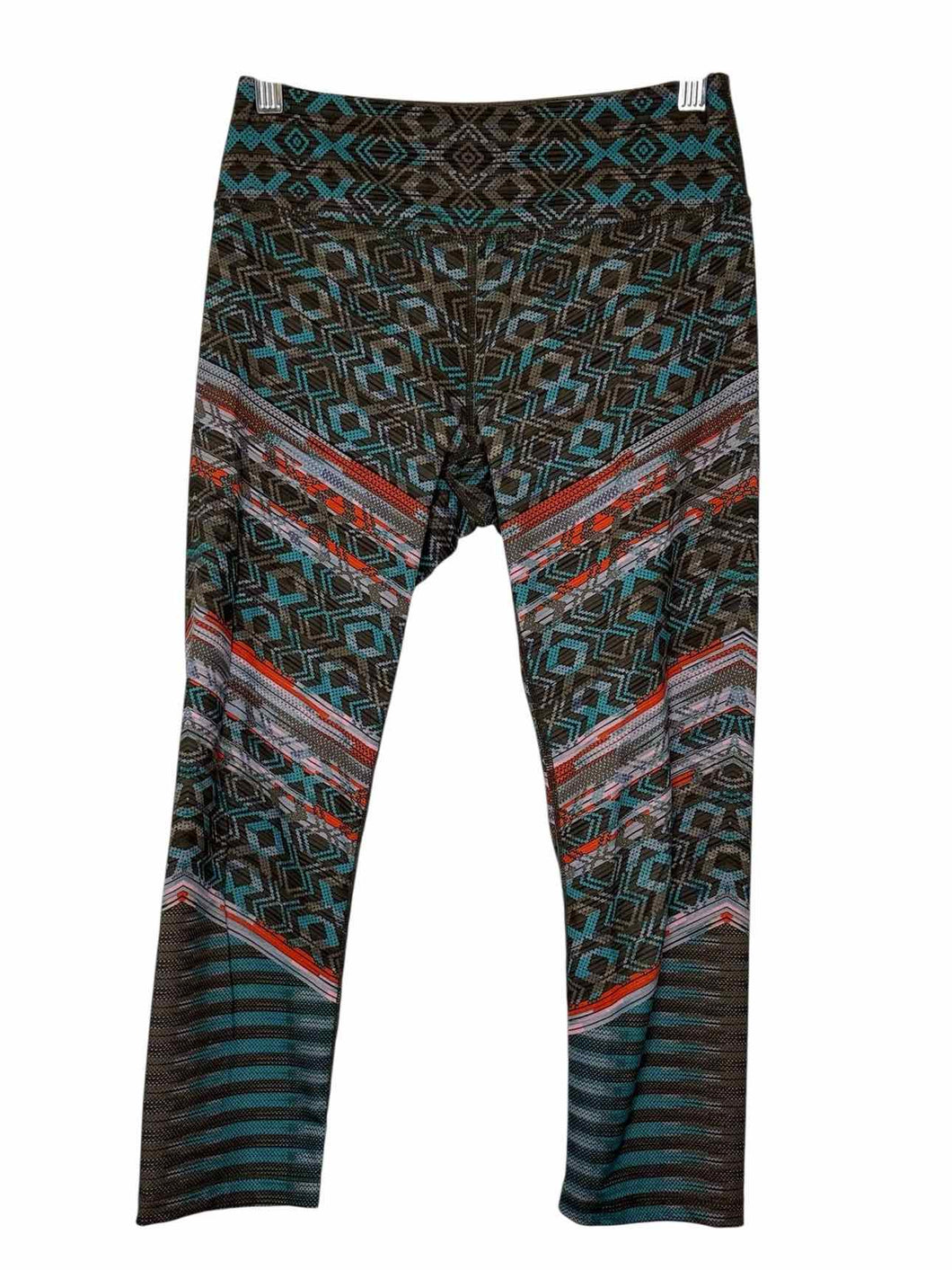 Prana Size X- Small Grey Print Pre-Owned Leggings- Ladies
