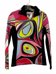 Rossignol Size XS/S Black Print Pre-Owned Pullover- Ladies
