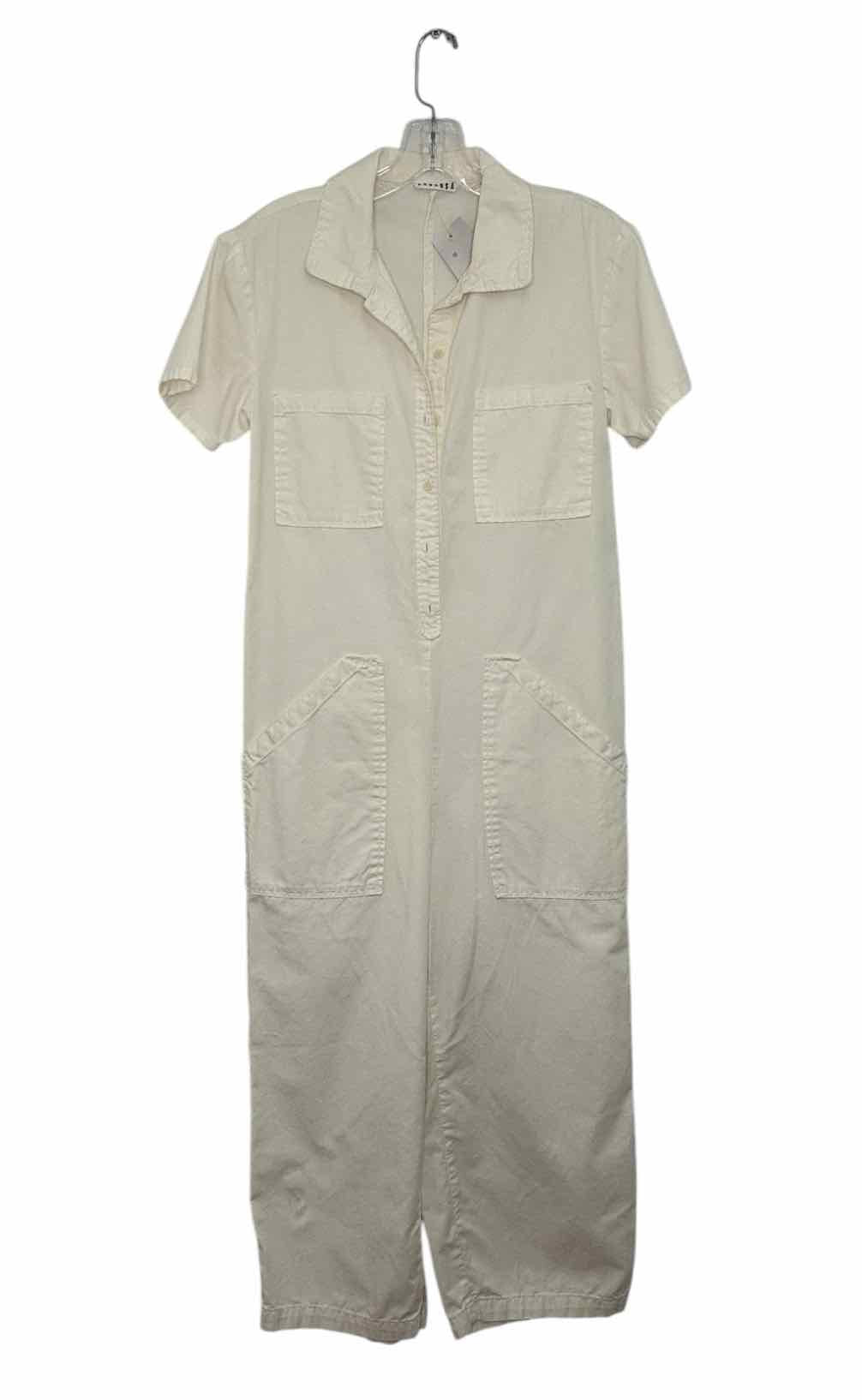LACAUSA Size X- Small Cream Pre-Owned Jumpsuit- Ladies