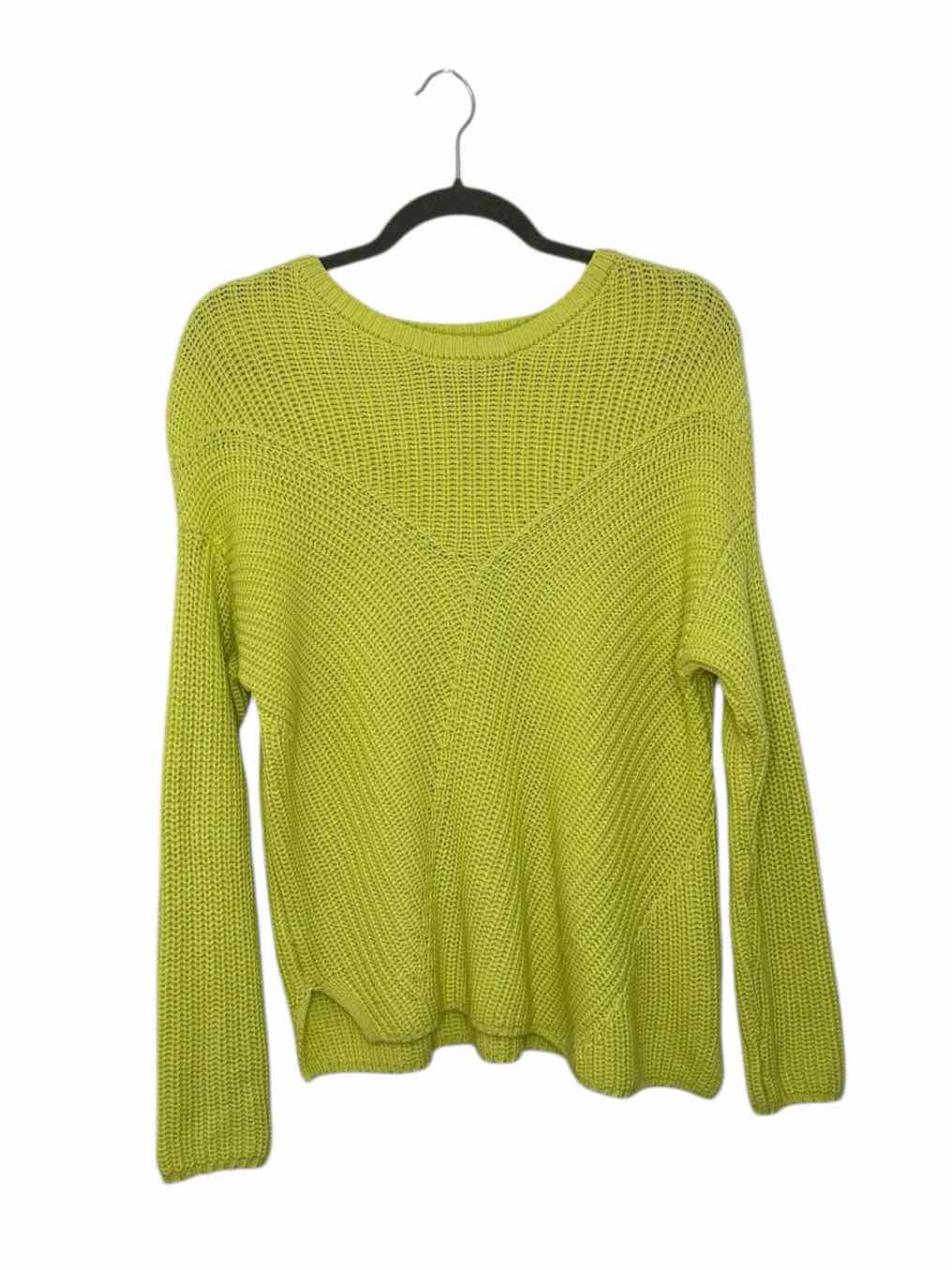 Rachel Zoe Size Small Lime Green Pre-Owned Sweater- Ladies